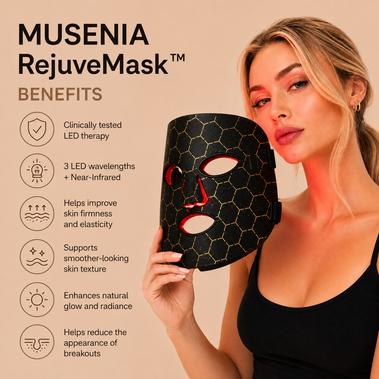 MUSENIA RejuveMask™ | Advanced LED Face Mask